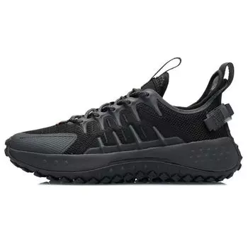 Li Ning CF Spine 2.0 светоотражающие модные повседневные спортивные туфли мужские кроссовки черные AGLR157-4 43