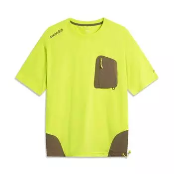 Li Ning CF Сращивание Круглый вырез Дышащая Свободная Универсальная Футболка с коротким рукавом Мужские топы ATSV637-3 M