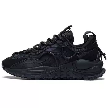 Li Ning CF Star Track Trend амортизирующие низкие спортивные повседневные туфли женские кроссовки черные AGLS160-4 37