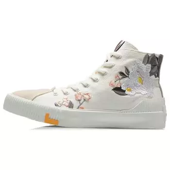 Li Ning CF Su Jason Wu Designer Collaboration Высокие кроссовки Унисекс Кроссовки Cloud-White AGCR484-2 36