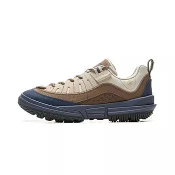 Li-Ning CF Su Lin Chuan Lite Rebound Удобные амортизирующие дышащие низкие кроссовки для походов на открытом воздухе Мужская обувь Коричневый Синий AHCU057-1 42