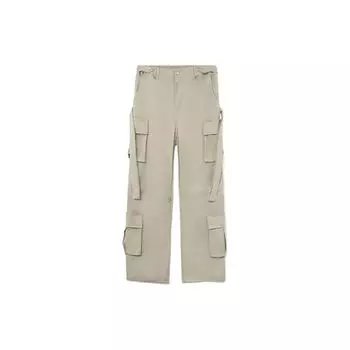 Li Ning CF Su Pure Color Multi Pocket Прямые повседневные брюки унисекс брюки AKXR557-2 S