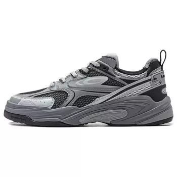 Li Ning CF Su Series Flash Star 2 удобные универсальные амортизирующие прочные низкие повседневные туфли мужские кроссовки черные серые AGLT171-4 39