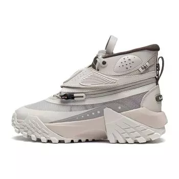 Li Ning CF Su Series Lin Chuan амортизирующие противоскользящие высокие кроссовки для спорта и отдыха женские белые AGLS152-1 36