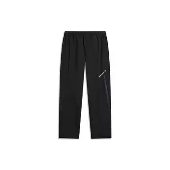 Li Ning CF Su Series See Dragon In The Wild однотонные светоотражающие прямые трикотажные спортивные брюки мужские брюки черного цвета AYKU623-1 M