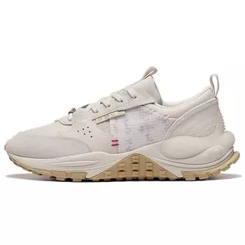 Li Ning CF Su Series Star Track Shock Absorbation Rebound Низкие спортивные повседневные туфли мужские кроссовки Pearl-White AGLT075-1 44