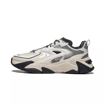 Li Ning CF Su Series Удобные универсальные амортизирующие прочные низкие повседневные туфли для повседневной носки для мужчин Серые кроссовки с оттенком белого AGLU141-1 39