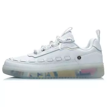 Li Ning CF Su Series Wu Xing Классические повседневные низкие кроссовки для скейтбординга Мужские кроссовки Белые AGCP289-16 39