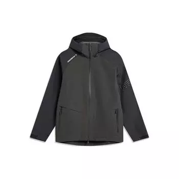 Li Ning CF Su Wan Long Jia светоотражающая дышащая водонепроницаемая уличная куртка мужская куртка черная ACFU003-3 M