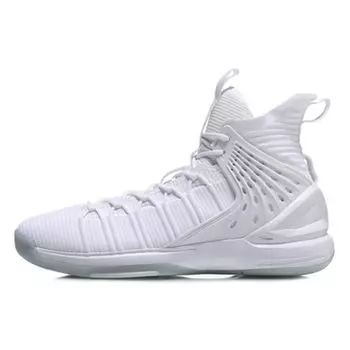 Li Ning CF Su X Chen Peng Коллекция для подиума Недели моды в Нью-Йорке Двойной талант Танец феникса Кроссовки мужские ретро баскетбольные с высоким верхом ABAN075-1 40