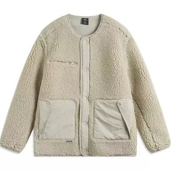 Li Ning CF Suo круглый вырез одна пуговица теплый длинный рукав вязаный свитер мужской свитер лайм AFDU911-2 L