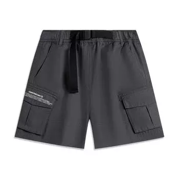 Li Ning CF Suo Однотонные Шорты средней посадки с эластичным поясом Тканые Повседневные Женские шорты AKSU714-2 S