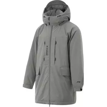 Li Ning CF Suo Red Velvet Hot Pot водонепроницаемая ветрозащитная влагоотводящая куртка мужская куртка асфальтово-серого цвета AYMU207-7 S