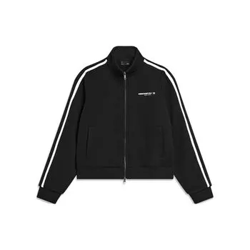 Li Ning CF Suo воротник стойка мода флис теплая куртка женская куртка черный AWDTE38-1 S
