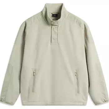 Li Ning CF свободный однотонный пуловер с длинным рукавом флисовая теплая толстовка мужская толстовка лайм AWDUD07-1 L