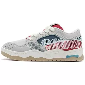 Li Ning CF The One Classic нескользящие износостойкие низкие кроссовки для скейтбординга мужские серые красные синие AGCR349-1 42