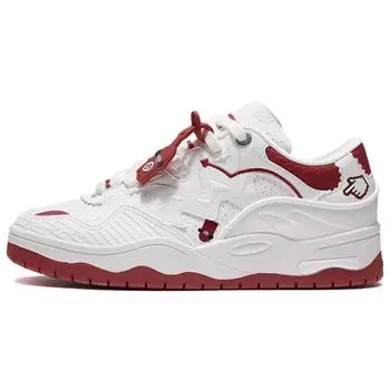 Li Ning CF The One Soft Rebound Толстая подошва Похудение Хлебные туфли Амортизация Нескользящие Износостойкие Низкие Повседневные Туфли Женские Кроссовки AGCT386-1 36