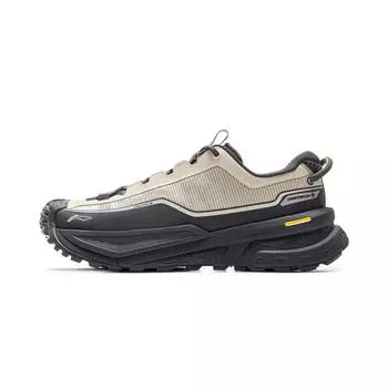 Li Ning CF Trail Летняя версия Дышащие Водонепроницаемые Светоотражающие Нескользящие Износостойкие Низкие Походные Кроссовки Унисекс Походные Кроссовки Черный Серый AHTU023-15 37