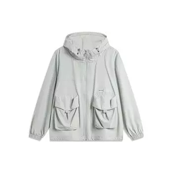 Li Ning CF UV Violet Protection UPF50+ Водонепроницаемая легкая солнцезащитная куртка Женская верхняя одежда AFDU718-2 L