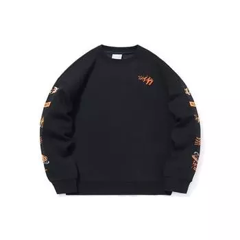 Li Ning CF Water Series свитер с круглым вырезом и длинными рукавами толстовка унисекс толстовка черная AWDQC14-2 S