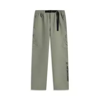 Li-Ning CF Waterproof Windproof Breathable Multi-Pocket Casual Cargo Pants Men pants Tea-Green AYKV209-3 S