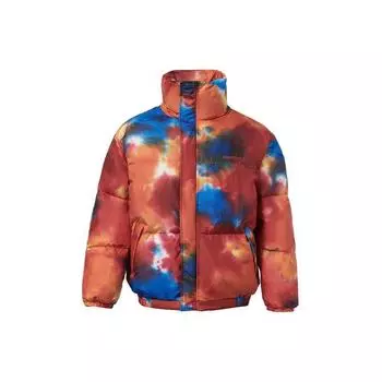 Li Ning CF Wu Xing Series Tie-Dye свободная короткая куртка на утином пуху мужская куртка многоцветная AYMR512-1 M