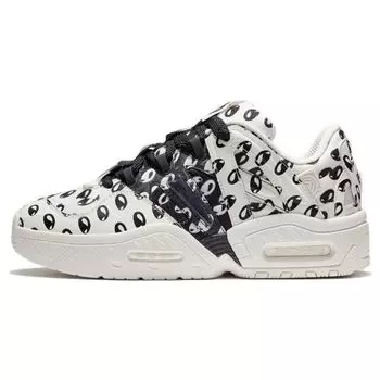 Li Ning CF Yu 2.0 Mars Толстая подошва, увеличивающая высоту, амортизирующая универсальные кроссовки для хлеба, повседневная обувь с низким верхом, кроссовки унисекс, белые, черные AGCS307-2 36