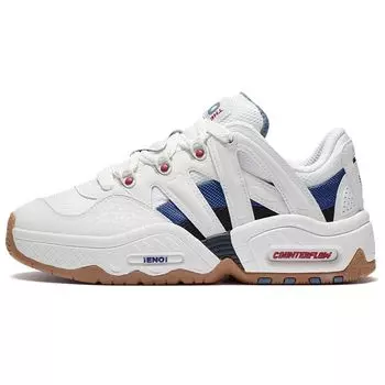 Li Ning CF Yu 2.0 Толстая подошва, увеличивающая высоту, амортизирующая отскок, универсальные кроссовки для хлеба, повседневная обувь с низким верхом, женские кроссовки Cloud-White AGCS070-4 35