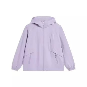 Li Ning CF Защита от ультрафиолета UPF 50+ Прохладный Легкий Солнцезащитный Костюм Женская Верхняя Одежда Фиолетовый AFDU714-1 S