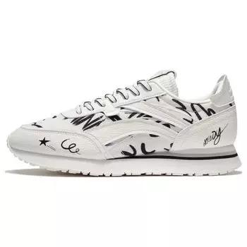 Li Ning Chao Feng Удобные низкие спортивные повседневные туфли мужские кроссовки Cloud-White AGCR195-11 43