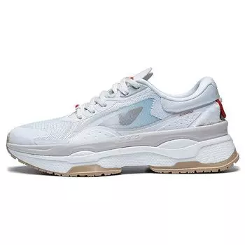 Li-Ning Chao Yue 7 модные удобные нескользящие прочные повседневные туфли с низким верхом женские кроссовки белые синие AGLT092 36