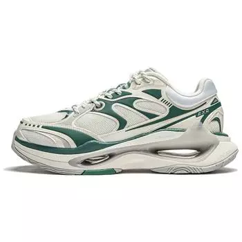 Li Ning Chao Yue Infinity модные удобные нескользящие износостойкие повседневные туфли с низким верхом мужские повседневные туфли зеленые AZGT003-5 43