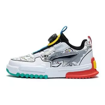 Li Ning Childrens Journey 3.0 Удобная амортизирующая повседневная обувь Детская обувь Белый Зеленый Серый YKCT006-13 37