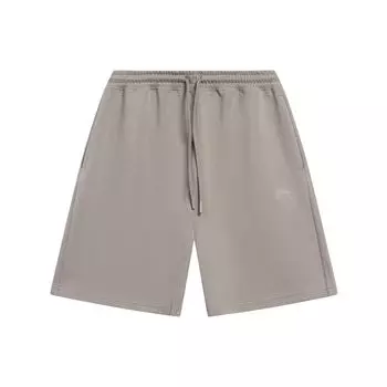 Li Ning China Color Series однотонные прямые шорты мужские шорты цвета олень-коричневый AKST079-8 M