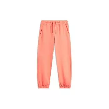 Li Ning China Color Series однотонные зауженные свободные трикотажные спортивные брюки мужские низы рассветно-оранжевый AKLU023-7 XL