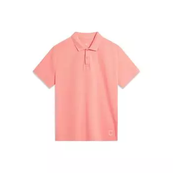 Li Ning China Color Series однотонный пуловер повседневная рубашка поло с коротким рукавом мужские рубашки поло камелия-розовый APLU087-1 2XL
