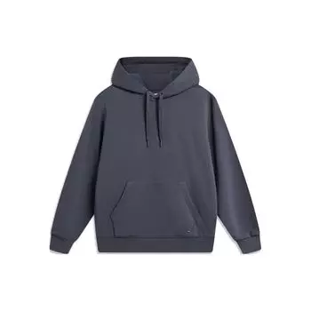 Li Ning China Color Series Solid Loose Pullover Hoodie Unisex hoodies Cool-Sand-Black AWDU031-7 XL