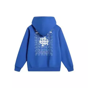 Li-Ning China Culture Series Pattern Print Hoodie Мужская толстовка с капюшоном Ярко-синяя AWDT899-2 L
