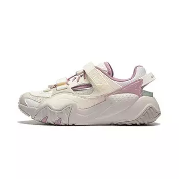 Li Ning Chuan You Удобная универсальная толстая подошва, увеличивающая высоту, амортизирующая, износостойкая, низкая повседневная обувь, женские кроссовки AGCU184-4 39