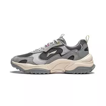 Li Ning Churui Удобная универсальная толстая подошва, увеличивающая рост, нескользящая, износостойкая, низкая повседневная обувь, мужская повседневная обувь AGCU191-6 39
