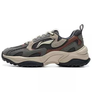 Li Ning Churui V2 Trend Classic износостойкие нескользящие низкие повседневные туфли мужские кроссовки черные серые зеленые AGCU375-3 43