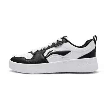 Li Ning Chuyun Удобные Модные Универсальные Обертывающие Прочные Дышащие Низкие Кеды Мужские кроссовки Черные Белые AGCV189-1 39