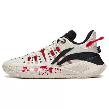 Li-Ning CJ-2 Bloodthirsty Прочные дышащие низкие баскетбольные кроссовки мужские кроссовки Eggshell-Gray ABAS001-12 44