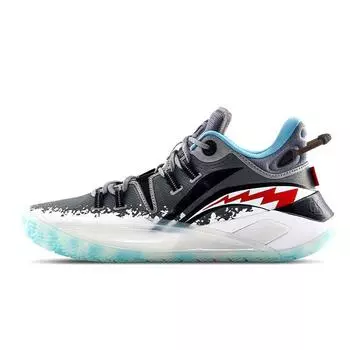 Li-Ning CJ McCollum CJ-2 Great White Shark Мужские кроссовки Shark-серый черный сине-красный ABAS001-4 45