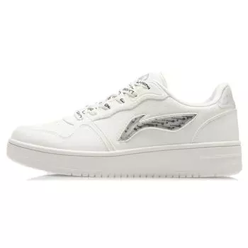Li-Ning Classic Lightweight Breathable Non-Slip Wear-Resistant Low-Top Skate Shoes Women sneaker Cloud-White AGCR342-4 38
