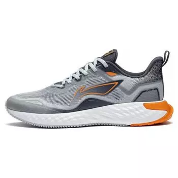 Li Ning Cloud Runner дышащие низкие кроссовки для бега мужские кроссовки серые черные ARST011-4 44