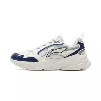 Li Ning Cloud Sea универсальные ретро толстые подошвы высота увеличивается амортизация нескользящие износостойкие поддержка низкий верх папы обувь мужские кроссовки AGCU305-2 40
