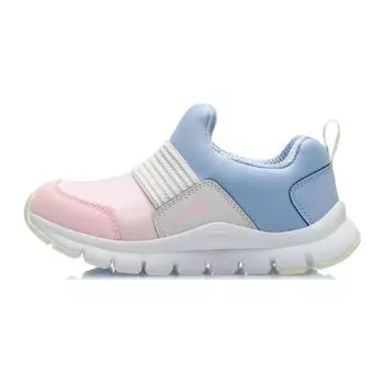 Li-Ning Cloud Shock Absorbation Rebound Легкая нескользящая повседневная обувь Детская обувь Розовый Синий YKNR156-6 32
