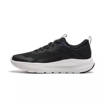 Li Ning Cloud Soft Rebound Дышащая толстая подошва Увеличивающая высоту Амортизирующая Износостойкая Низкая Повседневная Обувь Женские Кроссовки Черные AGLU260-5 39