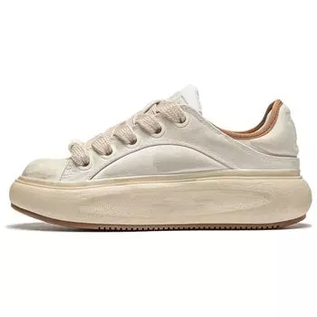 Li Ning Cloud Travel C4D нескользящие низкие повседневные туфли женские кроссовки Off-White AZGT044-6 38
